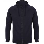 SF Unisex Slim Fit Zip Hooded Sweatshirt - Navy Size XXL