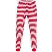 SF Unisex Cuffed Lounge Pants - Red/White Stripes Size 3XL