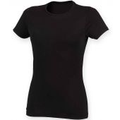 SF Ladies Feel Good Stretch T-Shirt - Black Size XXL