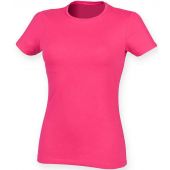 SF Ladies Feel Good Stretch T-Shirt - Fuchsia Size XXL