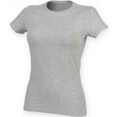 SF Ladies Feel Good Stretch T-Shirt - Heather Grey Size XXL
