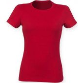 SF Ladies Feel Good Stretch T-Shirt - Heather Red Size XXL