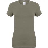 SF Ladies Feel Good Stretch T-Shirt - Khaki Size XXL