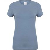 SF Ladies Feel Good Stretch T-Shirt - Stone Blue Size XXL