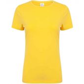 SF Ladies Feel Good Stretch T-Shirt - Yellow Size XXL