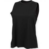 SF Ladies High Neck Vest - Black Size XXL/18