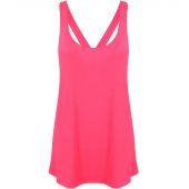 SF Ladies Fashion Workout Vest - Neon Pink Size XXL
