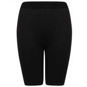 SF Ladies Fashion Cycling Shorts - Black/Black Size XL