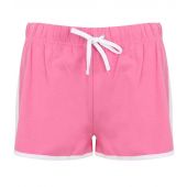 SF Ladies Retro Shorts - Bright Pink/White Size XS/8