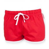 SF Ladies Retro Shorts - Red/White Size XXL/18