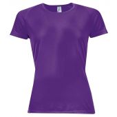 SOL'S Ladies Sporty Performance T-Shirt - Dark Purple Size XXL