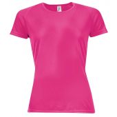 SOL'S Ladies Sporty Performance T-Shirt - Neon Pink Size XXL