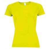 SOL'S Ladies Sporty Performance T-Shirt - Neon Yellow Size XXL