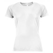 SOL'S Ladies Sporty Performance T-Shirt - White Size XXL