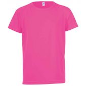 SOL'S Kids Sporty T-Shirt - Neon Pink Size 12yrs