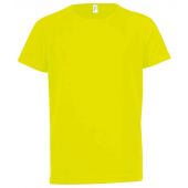 SOL'S Kids Sporty T-Shirt - Neon Yellow Size 12yrs