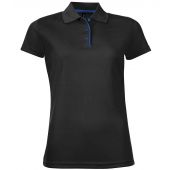 SOL'S Ladies Performer Piqué Polo Shirt - Black Size XXL