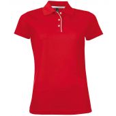 SOL'S Ladies Performer Piqué Polo Shirt - Red Size XXL