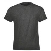 SOL'S Kids Regent Fit T-Shirt - Charcoal Marl Size 12yrs