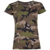 SOL'S Ladies Camo T-Shirt - Camouflage Size XXL