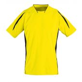 SOL'S Maracana 2 Contrast T-Shirt - Lemon/Black Size S