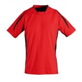 SOL'S Kids Maracana 2 Contrast T-Shirt - Red/Black Size 12yrs