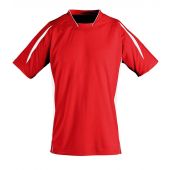 SOL'S Kids Maracana 2 Contrast T-Shirt - Red/White Size 12yrs