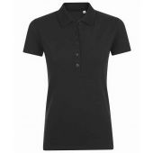 SOL'S Ladies Phoenix Piqué Polo Shirt - Black Size XXL