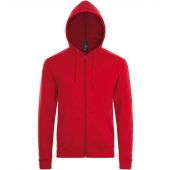 SOL'S Stone Zip Hooded Sweatshirt - Red Size 3XL