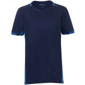 SOL'S Kids Classico Contrast T-Shirt - French Navy/Royal Blue Size 12yrs
