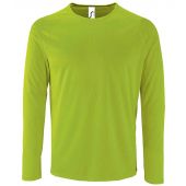 SOL'S Sporty Long Sleeve Performance T-Shirt - Neon Green Size 3XL