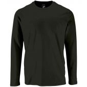SOL'S Imperial Long Sleeve T-Shirt - Deep Black Size 4XL