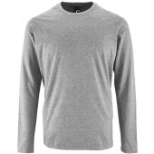 SOL'S Imperial Long Sleeve T-Shirt - Grey Marl Size 4XL