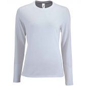 SOL'S Ladies Imperial Long Sleeve T-Shirt - White Size XXL