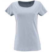 SOL'S Ladies Milo Organic T-Shirt - Heather Sky Size S