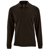 SOL'S Perfect Long Sleeve Piqué Polo Shirt - Black Size 3XL