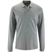 SOL'S Perfect Long Sleeve Piqué Polo Shirt - Grey Marl Size 3XL