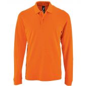 SOL'S Perfect Long Sleeve Piqué Polo Shirt - Orange Size 3XL
