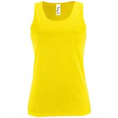 SOL'S Ladies Sporty Performance Tank Top - Neon Yellow Size XXL