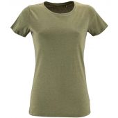 SOL'S Ladies Regent Fit T-Shirt - Heather Khaki Size S