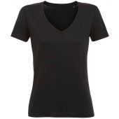 SOL'S Ladies Motion V Neck T-Shirt - Deep Black Size 3XL