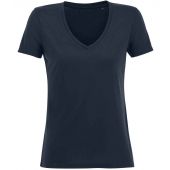 SOL'S Ladies Motion V Neck T-Shirt - French Navy Size 3XL