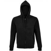 SOL'S Spike Full Zip Hooded Sweatshirt - Black Size 3XL