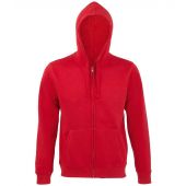 SOL'S Spike Full Zip Hooded Sweatshirt - Red Size 3XL