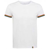 SOL'S Rainbow T-Shirt - White/Multicolour Size 4XL