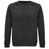 SOL'S Unisex Space Organic Raglan Sweatshirt - Charcoal Marl Size 3XL