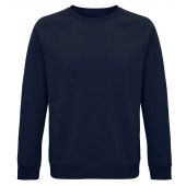 SOL'S Unisex Space Organic Raglan Sweatshirt - French Navy Size 3XL