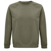 SOL'S Unisex Space Organic Raglan Sweatshirt - Khaki Size 3XL