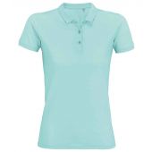 SOL'S Ladies Planet Organic Piqué Polo Shirt - Arctic Blue Size XS