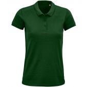 SOL'S Ladies Planet Organic Piqué Polo Shirt - Bottle Green Size 3XL
